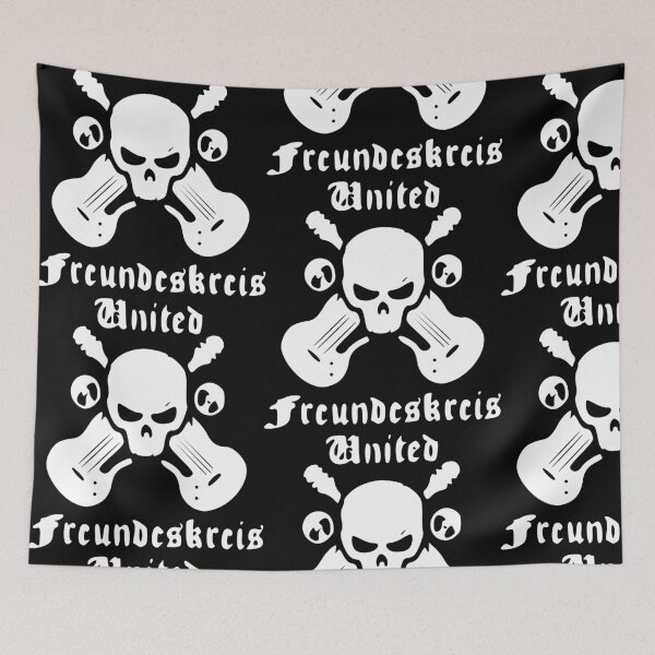 Item preview, Skull skull guitar guitars music circle of friends united logo gift idea designed and sold by Mark Sukra.