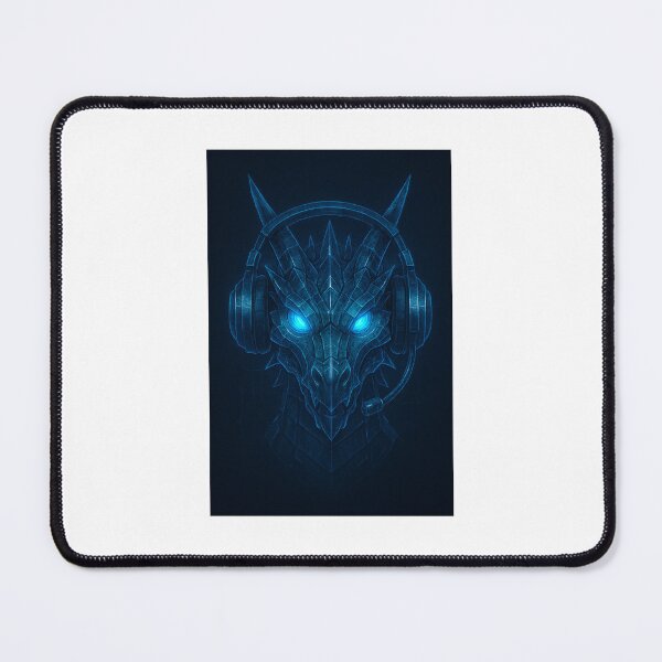 Item preview, Dragon in blue and headset designed and sold by PantherKivv.