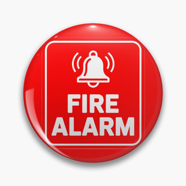 Artikelvorschau, Rotes Feueralarmschild entworfen und verkauft von SteezeeStore.