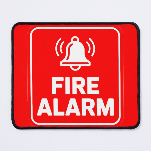 Artikelvorschau, Rotes Feueralarmschild entworfen und verkauft von SteezeeStore.
