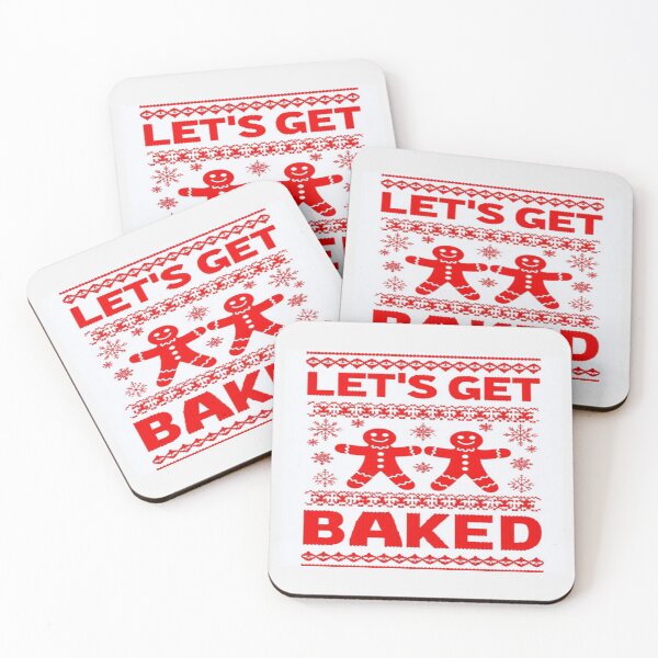Item preview, Funny Ugly Christmas Sweater – Let's Get Baked Gingerbread Holiday Design designed and sold by Bright Nest Studio.