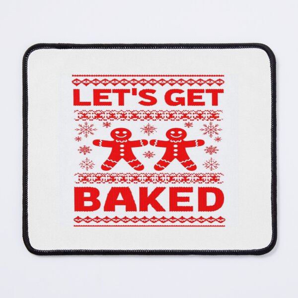 Item preview, Funny Ugly Christmas Sweater – Let's Get Baked Gingerbread Holiday Design designed and sold by Bright Nest Studio.