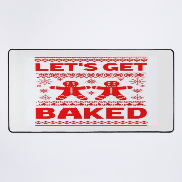 Item preview, Funny Ugly Christmas Sweater – Let's Get Baked Gingerbread Holiday Design designed and sold by Bright Nest Studio.