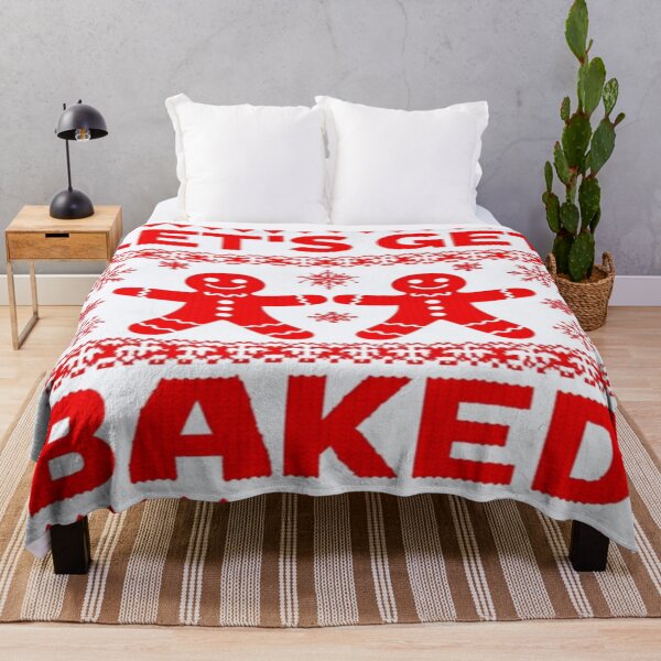 Item preview, Funny Ugly Christmas Sweater – Let's Get Baked Gingerbread Holiday Design designed and sold by Bright Nest Studio.