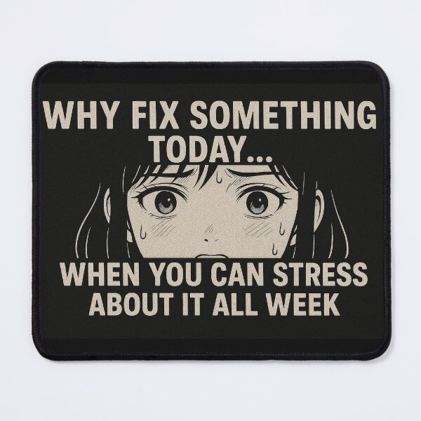 Item preview, Why Fix Something today, when you can stress about it all week . designed and sold by Activesmack.