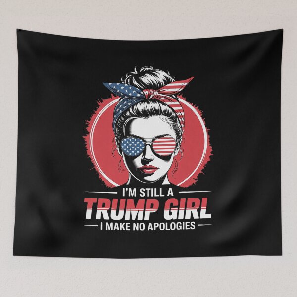 Item preview, Trump Girl Messy Bun Trump Election American Flag14  designed and sold by RsFilsingerArt.