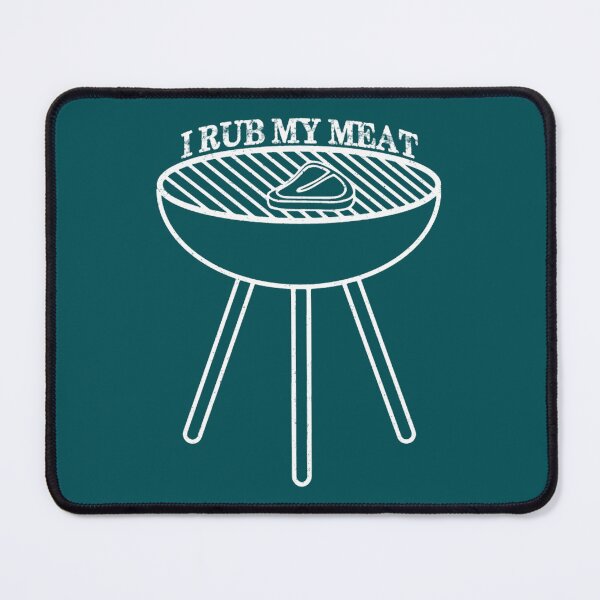 Item preview, Drôle je frotte ma conception de cuisinier grill de charbon de viande  designed and sold by LebrideAtelie.