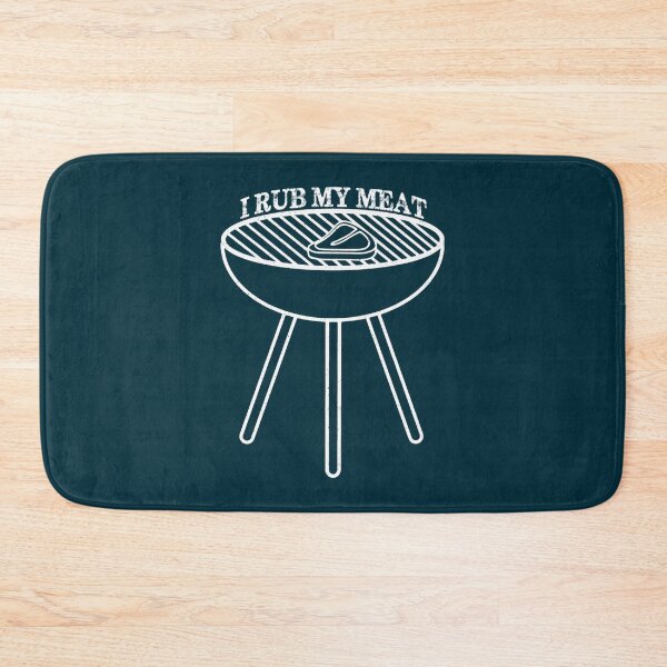 Item preview, Drôle je frotte ma conception de cuisinier grill de charbon de viande  designed and sold by LebrideAtelie.