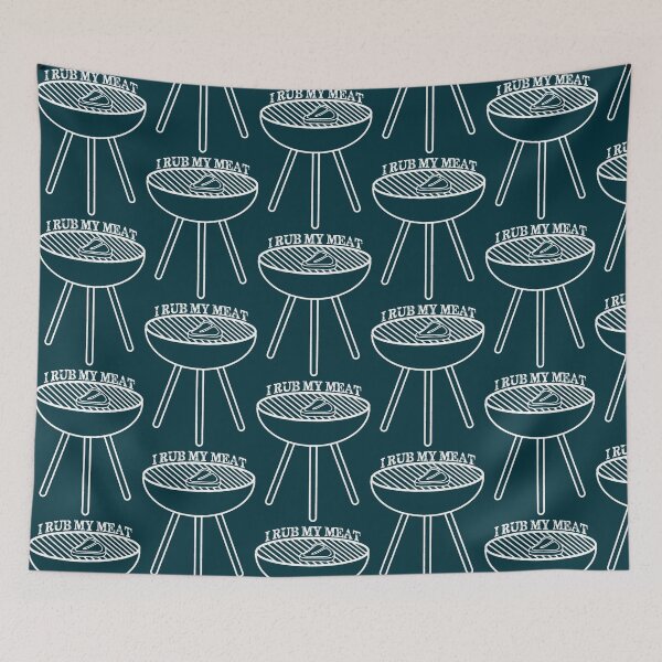 Item preview, Drôle je frotte ma conception de cuisinier grill de charbon de viande  designed and sold by LebrideAtelie.