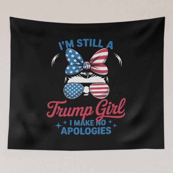 Item preview, Trump Girl Messy Bun Trump Election  designed and sold by RsFilsingerArt.