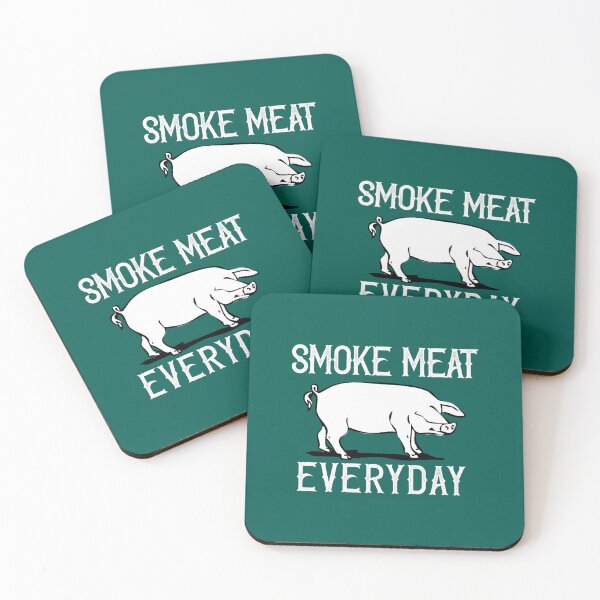 Item preview, Fumer de la viande tous les jours barbecue drôle  designed and sold by LebrideAtelie.