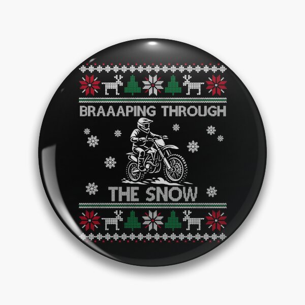 Item preview, Braaaping Through the Snow – Funny Dirt Bike Christmas designed and sold by 365CarMods Official.