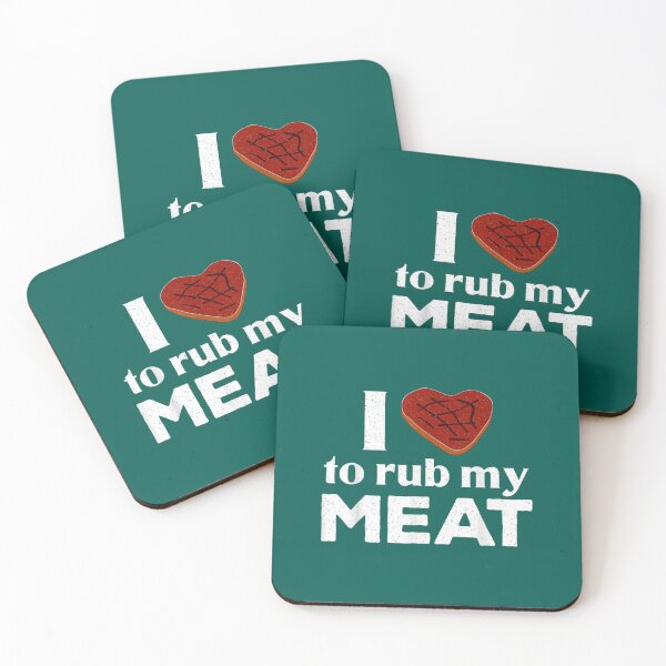 Item preview, Fumeur de barbecue j_aime frotter mon coeur de steak de viande  designed and sold by LebrideAtelie.