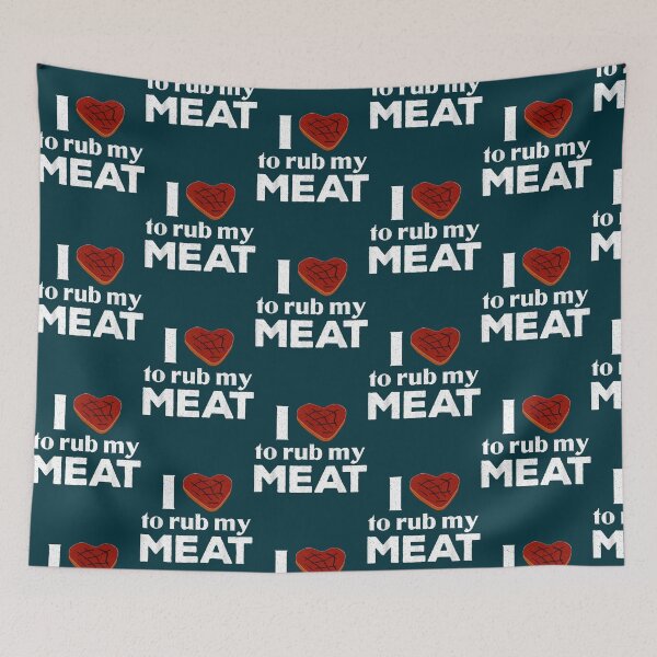 Item preview, Fumeur de barbecue j_aime frotter mon coeur de steak de viande  designed and sold by LebrideAtelie.