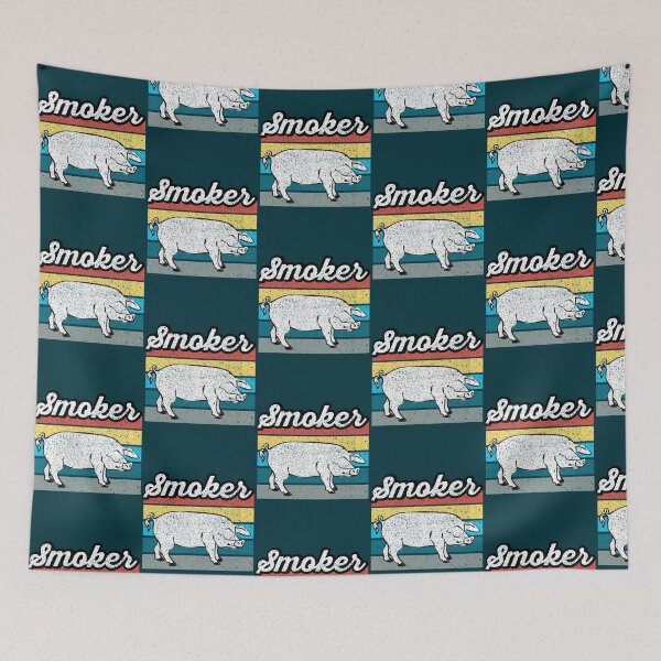 Item preview, Fumeur de porc ~ BBQ Grill Humour  designed and sold by LebrideAtelie.