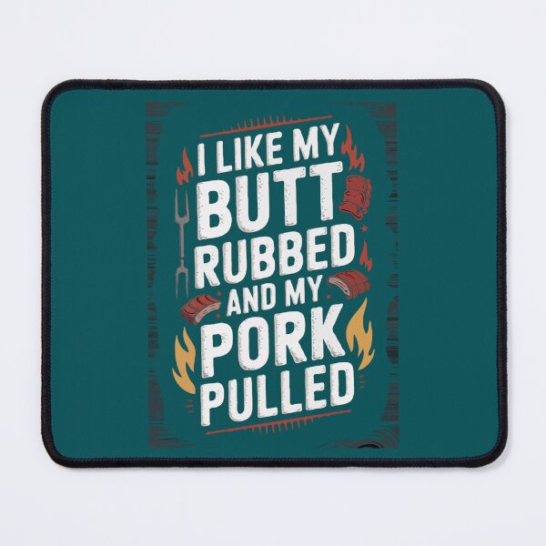 Item preview, Grillades au barbecue, mes fesses frottées et mon porc effiloché  designed and sold by LebrideAtelie.