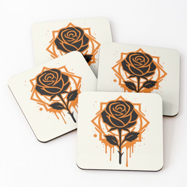 Item preview, Geometric Rose Silhouette Graphic Art designed and sold by Azeedora.