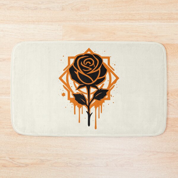 Item preview, Geometric Rose Silhouette Graphic Art designed and sold by Azeedora.