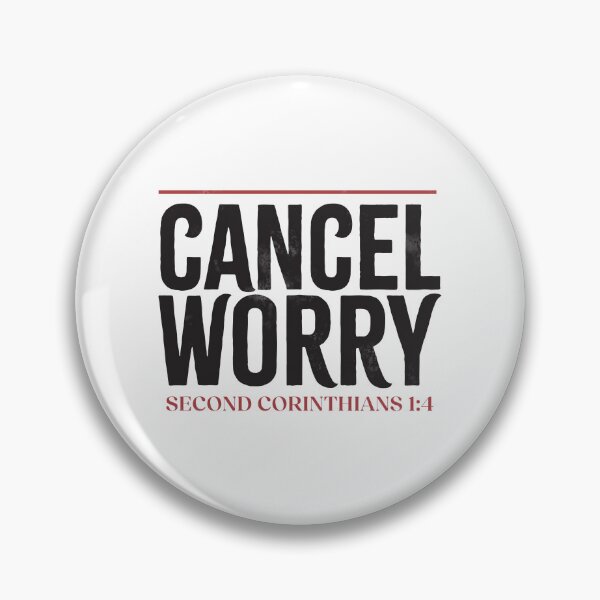 Item preview, Cancel Worry - 2 Corinthians 1:4 designed and sold by LambsPath.