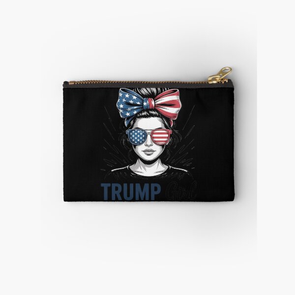 Item preview, Trump Girl No Apologies Messy Bun Sunglasses Trump 2024 USA  designed and sold by RoyTill0Art.