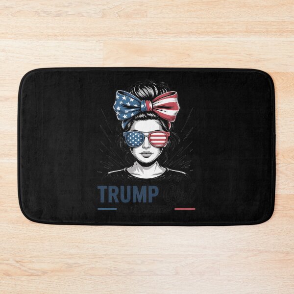 Item preview, Trump Girl No Apologies Messy Bun Sunglasses Trump 2024 USA  designed and sold by RoyTill0Art.