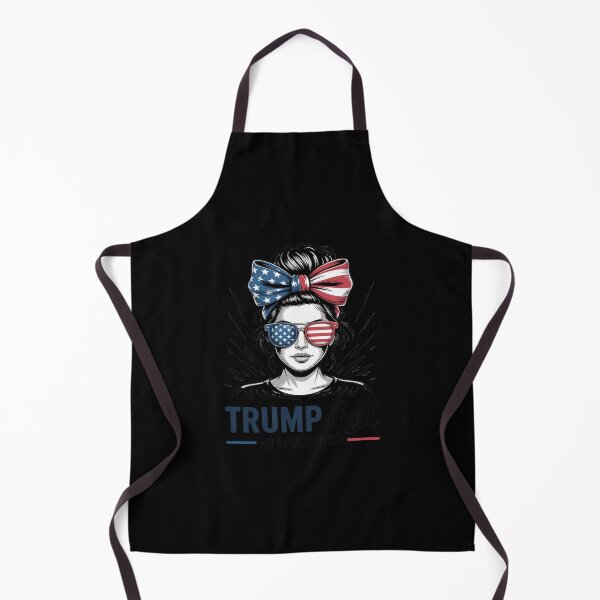 Item preview, Trump Girl No Apologies Messy Bun Sunglasses Trump 2024 USA  designed and sold by RoyTill0Art.
