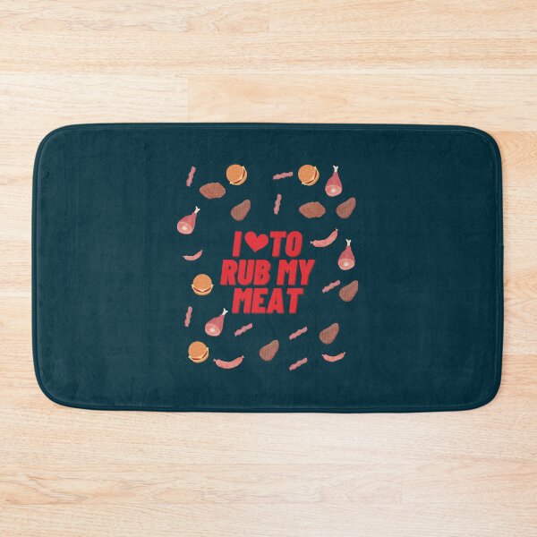 Item preview, J_aime frotter ma viande Funny Chef Kitchen Food  designed and sold by LebrideAtelie.