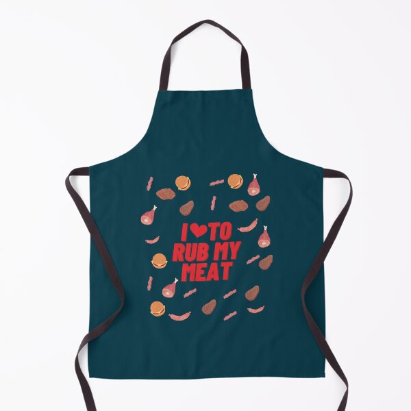Item preview, J_aime frotter ma viande Funny Chef Kitchen Food designed and sold by LebrideAtelie.