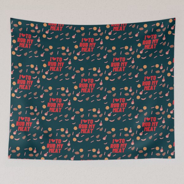Item preview, J_aime frotter ma viande Funny Chef Kitchen Food  designed and sold by LebrideAtelie.