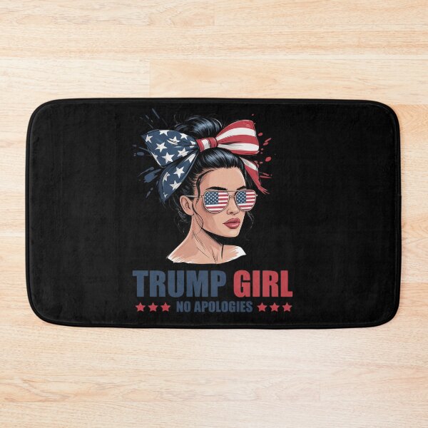 Item preview, Trump Girl No Apologies Messy Bun Sunglasses Trump USA  designed and sold by RoyTill0Art.