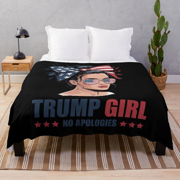 Item preview, Trump Girl No Apologies Messy Bun Sunglasses Trump USA  designed and sold by RoyTill0Art.