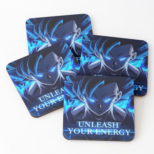 Item preview, UNLEASH YOUR ENERGY - Anime Aura Blue Fire Power Art designed and sold by MugenAnime.