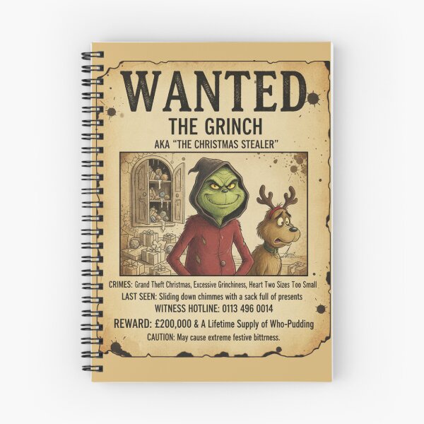 Item preview, WANTED: The Grinch designed and sold by AlphaPrint2410.