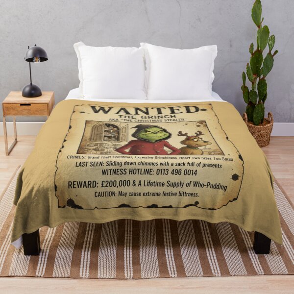 Item preview, WANTED: The Grinch designed and sold by AlphaPrint2410.