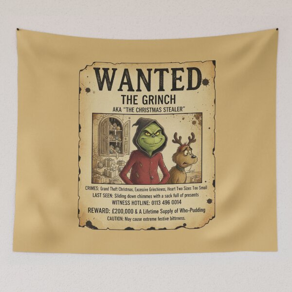 Item preview, WANTED: The Grinch designed and sold by AlphaPrint2410.