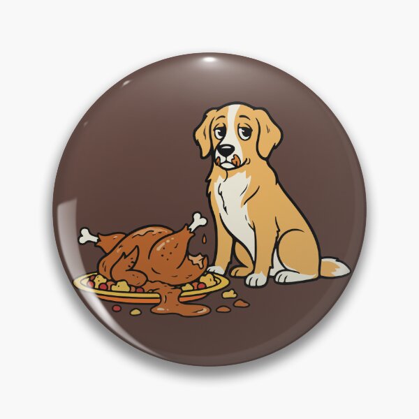 Item preview, Guilty Dog Stole Thanksgiving Turkey Graphic designed and sold by SillyPawsStudio.