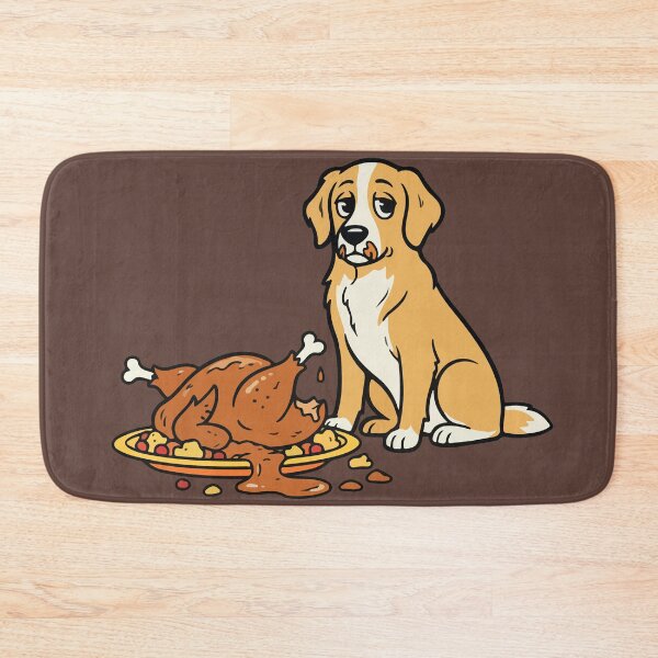 Item preview, Guilty Dog Stole Thanksgiving Turkey Graphic designed and sold by SillyPawsStudio.
