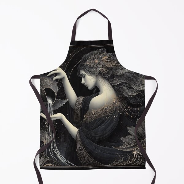 Item preview, Aquarius – Dark Realistic Zodiac Illustration designed and sold by Roberta Calabrese.
