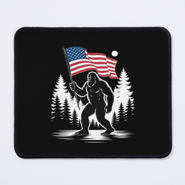 Item preview, Bigfoot Rock On Hold American Flag Sasquatch Believers designed and sold by BeetleMalon.