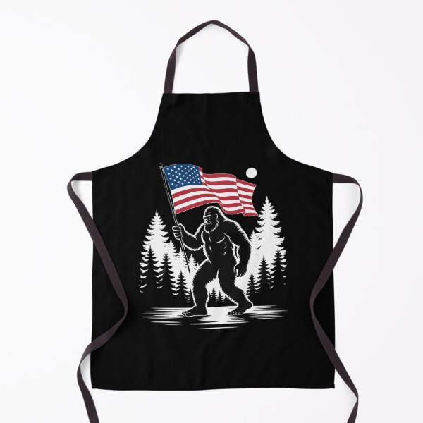 Item preview, Bigfoot Rock On Hold American Flag Sasquatch Believers designed and sold by BeetleMalon.