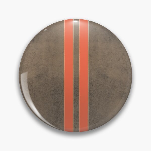 Item preview, Leather Look with Gold Orange Stripes Vintage Hipster Retro Design designed and sold by Petra Lang.