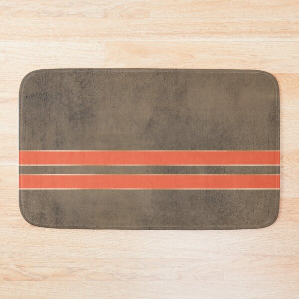 Item preview, Leather Look with Gold Orange Stripes Vintage Hipster Retro Design designed and sold by Petra Lang.