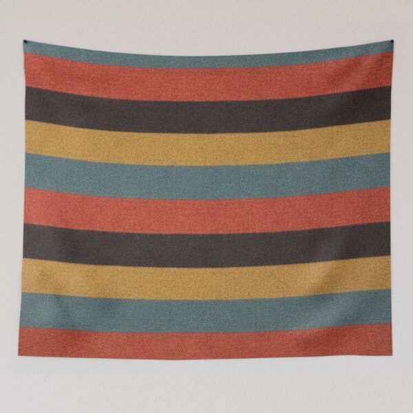 Item preview, PERUVIAN HANDWOVEN WOOL BLANKET STRIPED PATTERN  designed and sold by INNERHARMONY2.