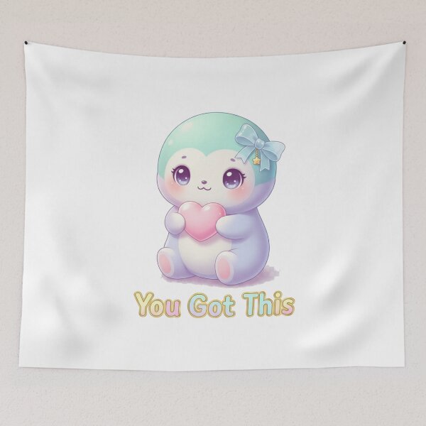 Item preview, Kawaii Cute Mascot Motivation – ‘You Got This’ Premium Minimalist Design designed and sold by JonathanP514.