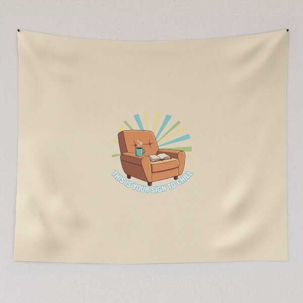 Item preview, This Is Your Sign To Chill Retro Vintage Relax Reminder designed and sold by Bratak.