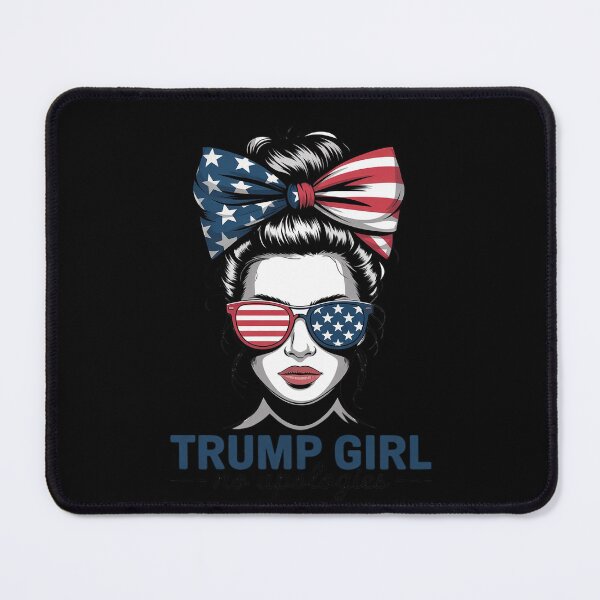 Item preview, Trump Lady Inauguration Day 2025 Messy Bun American Flag designed and sold by RoyTill0Art.