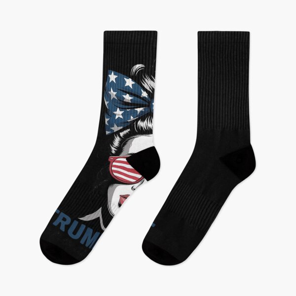 Item preview, Trump Lady Inauguration Day 2025 Messy Bun American Flag  designed and sold by RoyTill0Art.