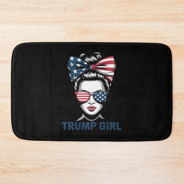Item preview, Trump Lady Inauguration Day 2025 Messy Bun American Flag  designed and sold by RoyTill0Art.