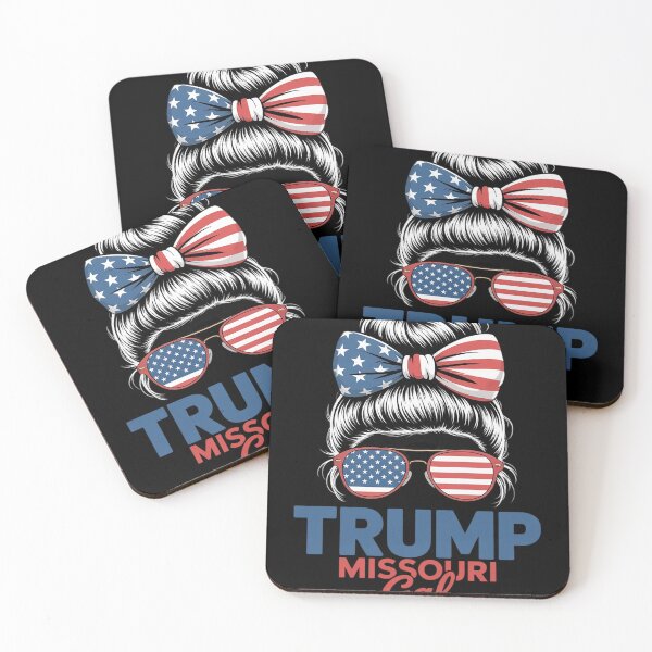 Item preview, Trump Missouri Gal Messy Bun Election American Flag Women Kids Men  designed and sold by RoyTill0Art.