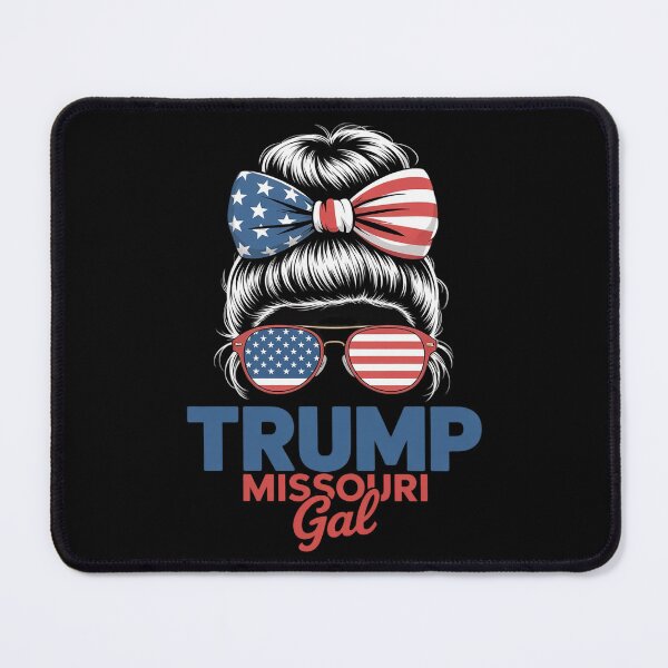 Item preview, Trump Missouri Gal Messy Bun Election American Flag Women Kids Men  designed and sold by RoyTill0Art.